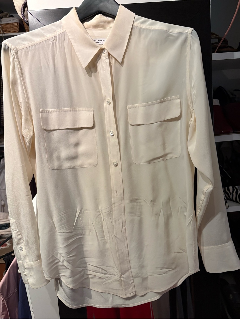 Equipment silk blouse